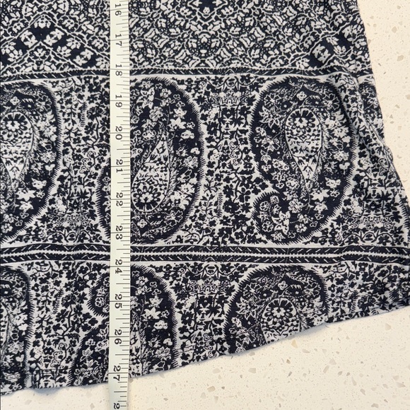 Lucky Brand Paisley Floral Boho Tunic Top Blue White Women’s 2X - Picture 6 of 7